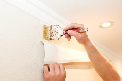 Pose de papier peint à la Chapelle-Orthemale — revêtements muraux et toiles de verre